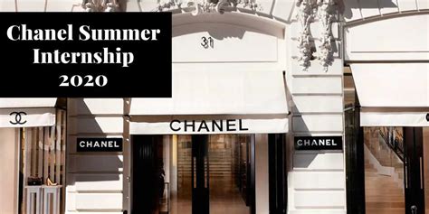 chanel summer internship 2024|chanel jobs sign in.